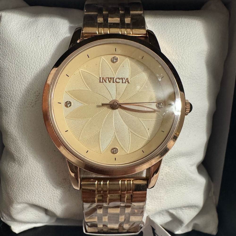 Invicta Wildflower Tigerlily Women's Watch 34mm Rose Gold Tone (69302)
